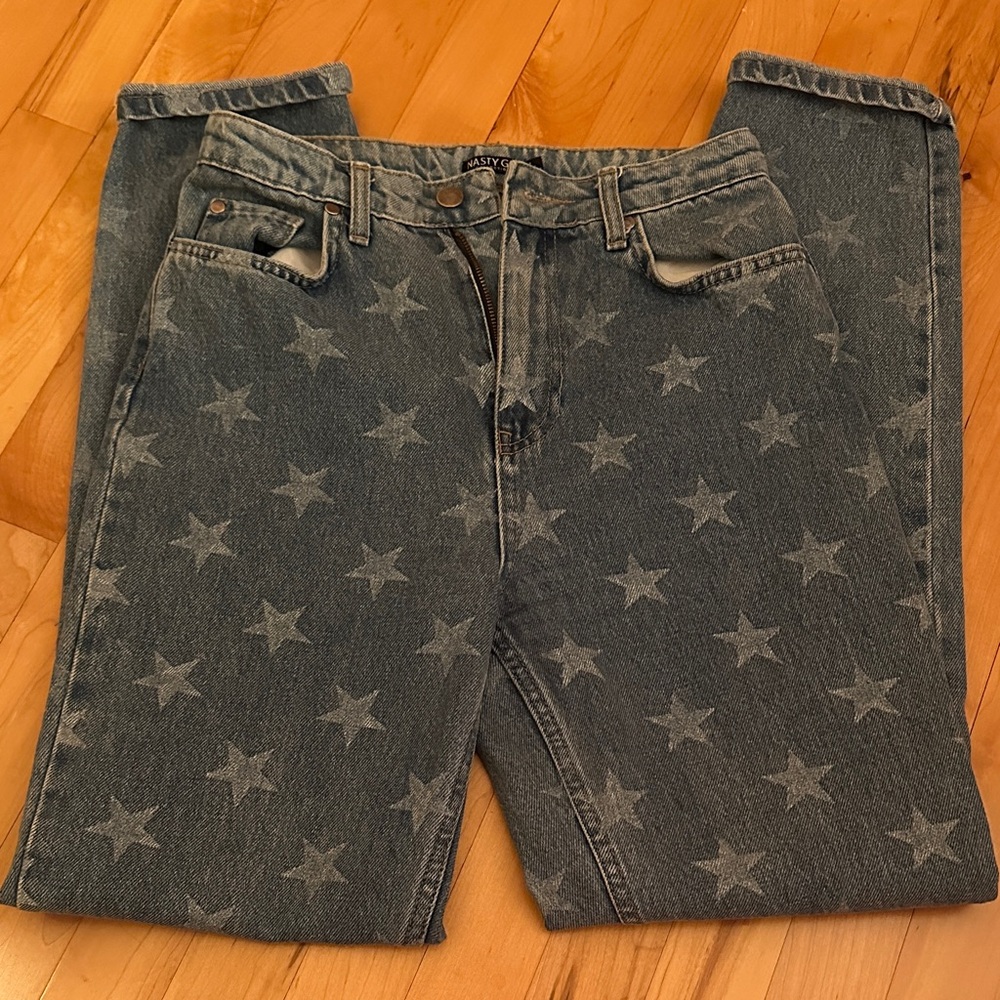 Nasty Gal Blue Denim Jeans